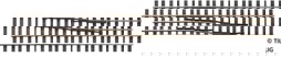 Zeige Details für Tillig 85187 Gleiswechsel H0-H0m links/rechts, Länge 228 mm Bild von Tillig 85187 Gleiswechsel H0-H0m links/rechts, Länge 228 mm