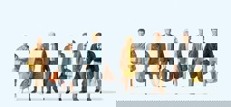Zeige Details für Preiser 10413 H0 Gehende Reisende Bild von Preiser 10413 H0 Gehende Reisende