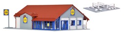 Zeige Details für Vollmer 43662 H0 Supermarkt LIDL Bild von Vollmer 43662 H0 Supermarkt LIDL