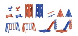 Zeige Details für Vollmer 43665 H0 Deko-Set Kinderspielplatz Bild von Vollmer 43665 H0 Deko-Set Kinderspielplatz
