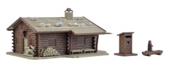 Show details for Vollmer 43708 H0 Jagdhütte mit Brunnen und Häuschen mit Herz Picture of Vollmer 43708 H0 Jagdhütte mit Brunnen und Häuschen mit Herz
