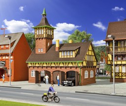 Zeige Details für Vollmer 43756 H0 Gerätehalle mit Turm, dreiständig Bild von Vollmer 43756 H0 Gerätehalle mit Turm, dreiständig