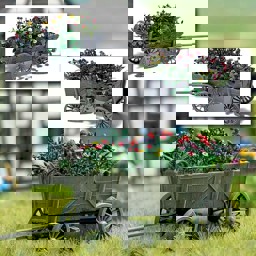 Zeige Details für Busch 1228 Leiterwagen mit Blumen Bild von Busch 1228 Leiterwagen mit Blumen