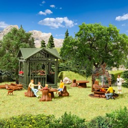 Zeige Details für Vollmer 43606 H0 Grillplatz mit Hütte Bild von Vollmer 43606 H0 Grillplatz mit Hütte