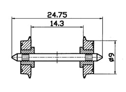 Zeige Details für Roco 40197 NEM-Normradsatz 9 mm 2Stk. Bild von Roco 40197 NEM-Normradsatz 9 mm 2Stk.