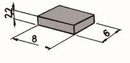 Picture of Roco 42256 Magnete 8x6x2,2mm ( 6 Stk.) | Zubehör Spur H0 Technik