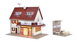 Zeige Details für Vollmer 43633 H0 Bäckerei Lang mit Inneneinrichtung undBeleuchtung, Funktionsbausatz Bild von Vollmer 43633 H0 Bäckerei Lang mit Inneneinrichtung undBeleuchtung, Funktionsbausatz