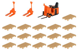 Show details for Kibri 38147 H0 Deko-Set Stapler und Paletten Picture of Kibri 38147 H0 Deko-Set Stapler und Paletten