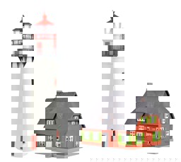 Zeige Details für Kibri 39153 H0 Leuchtturm Hiddensee mit Nebengebäude Bild von Kibri 39153 H0 Leuchtturm Hiddensee mit Nebengebäude
