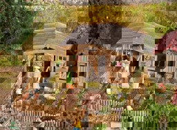 Zeige Details für Faller 180493 H0 Schrebergarten mit großem Gartenhäuschen Bild von Faller 180493 H0 Schrebergarten mit großem Gartenhäuschen