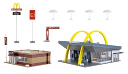 Zeige Details für Vollmer 43635 H0 McDonald´s Schnellrestaurant mit McCafé Bild von Vollmer 43635 H0 McDonald´s Schnellrestaurant mit McCafé