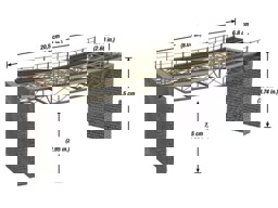 Zeige Details für Noch 67025 Brückenfahrbahn, gebogen, Radius (R1) 360 mm Bild von Noch 67025 Brückenfahrbahn, gebogen, Radius (R1) 360 mm