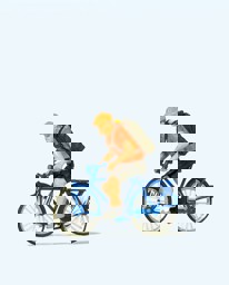 Show details for Preiser 28175 H0 Figur Fahrradkurier Picture of Preiser 28175 H0 Figur Fahrradkurier