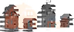 Zeige Details für Kibri 38190 H0 Siedlungshaus in Bottrop mit Nebengebäude Bild von Kibri 38190 H0 Siedlungshaus in Bottrop mit Nebengebäude