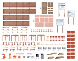 Picture of Kibri 38538 H0 Deko-Set Baustellenzubehör | Gebäude Spur H0
