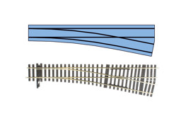 Show details for Lenz 45032-01 0 Weiche rechts 11,25° mit Weichenstellhebel Picture of Lenz 45032-01 0 Weiche rechts 11,25° mit Weichenstellhebel