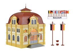 Show details for Vollmer 42004 H0 Botschaftsgebäude mit LED-Beleuchtung,Funktionsbausatz Picture of Vollmer 42004 H0 Botschaftsgebäude mit LED-Beleuchtung,Funktionsbausatz