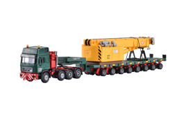 Show details for Kibri 13600 H0 MAN SK mit SCHEUERLE Plattformwagen undOberteil Schienenkran Picture of Kibri 13600 H0 MAN SK mit SCHEUERLE Plattformwagen undOberteil Schienenkran