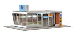 Picture of Kibri 39008 H0 Moderner Kiosk inkl. LED-Beleuchtung | Gebäude Spur H0