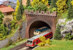 Picture of Faller 120570 H0 2 Tunnelportale, 2-gleisig | Tunnel und Portale Spur H0