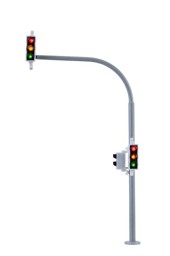 Picture of Viessmann 5094 H0 Bogenampel mit Fußgängerampel und LEDs,2 Stück | Gebäude Spur H0