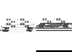 Show details for Trix 15485 N Drehgestell-Flachwagen mit Niederbindeeinrichtungen DB AG Epoche VI Picture of Trix 15485 N Drehgestell-Flachwagen mit Niederbindeeinrichtungen DB AG Epoche VI