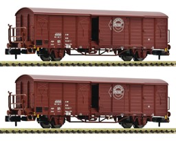 Show details for Fleischmann 826214 N 2-tlg. Set: Gedeckte Güterwagen DR, DC , Epoche 4 Picture of Fleischmann 826214 N 2-tlg. Set: Gedeckte Güterwagen DR, DC , Epoche 4