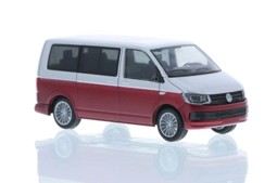 Show details for Rietze 11662 H0 VW-Bus T6 KR reflexsilber/fortanorot Picture of Rietze 11662 H0 VW-Bus T6 KR reflexsilber/fortanorot