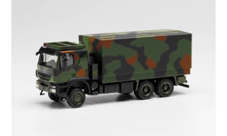 Zeige Details für Herpa 746786 Iveco Trakker 6x6 mit Wechselaufbau Flecktarndesign Bundeswehr Bild von Herpa 746786 Iveco Trakker 6x6 mit Wechselaufbau Flecktarndesign Bundeswehr