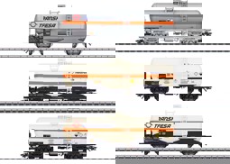 Show details for Märklin 46472 H0 Kesselwagen-Set Transfesa RENFE Picture of Märklin 46472 H0 Kesselwagen-Set Transfesa RENFE
