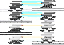 Show details for Trix 15538 N Wagen-Set Druckgas-Kesselwagen DB Picture of Trix 15538 N Wagen-Set Druckgas-Kesselwagen DB