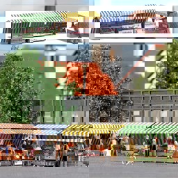Zeige Details für Busch 1824 4 Marktstände H0 Bild von Busch 1824 4 Marktstände H0