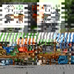 Zeige Details für Busch 1826 Marktkarren Kürbis-Salat H0 Bild von Busch 1826 Marktkarren Kürbis-Salat H0