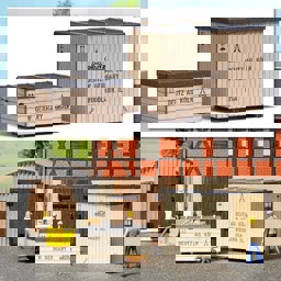 Zeige Details für Busch 1841 Maschinenkisten West H0 Bausatz Bild von Busch 1841 Maschinenkisten West H0 Bausatz