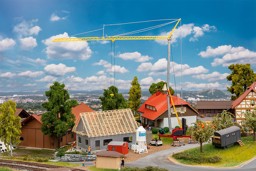 Zeige Details für Faller 130658 H0 Haus im Bau mit Kran Bild von Faller 130658 H0 Haus im Bau mit Kran