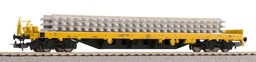 Show details for Piko 24501 H0 Flachwagen Rs Bauzug VI, beladen mit Betonschwellenstapel Picture of Piko 24501 H0 Flachwagen Rs Bauzug VI, beladen mit Betonschwellenstapel