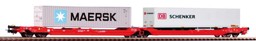 Zeige Details für Piko 24619 H0 T3000e DB AG VI, beladen mit 1x Container 40`Maersk und 1x Trailer PNO Bild von Piko 24619 H0 T3000e DB AG VI, beladen mit 1x Container 40`Maersk und 1x Trailer PNO