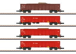 Show details for Märklin 82542 Z Hochbordwagen-Set Eanos DB Picture of Märklin 82542 Z Hochbordwagen-Set Eanos DB