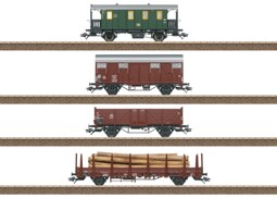 Show details for Trix 24140 H0 Güterwagen-Set Nebenbahn DB Picture of Trix 24140 H0 Güterwagen-Set Nebenbahn DB
