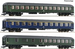 Show details for Roco 6200051 H0 3-tlg. Set 1: D 377 Hispania-Express, DB DC Picture of Roco 6200051 H0 3-tlg. Set 1: D 377 Hispania-Express, DB DC
