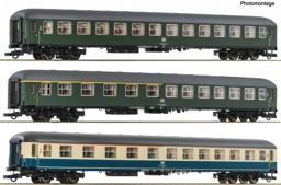 Show details for Roco 6200053 H0 3-tlg. Set 3: D 377 Hispania-Express, DB DC Picture of Roco 6200053 H0 3-tlg. Set 3: D 377 Hispania-Express, DB DC