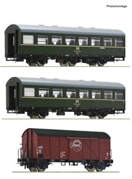 Zeige Details für Roco 6200010 H0 3-tlg. Set 2: Personenzug, DR DC Bild von Roco 6200010 H0 3-tlg. Set 2: Personenzug, DR DC