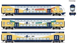 Zeige Details für Roco 6210105 H0 3-tlg. Set: Doppelstockwagen, metronom DCC Bild von Roco 6210105 H0 3-tlg. Set: Doppelstockwagen, metronom DCC