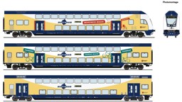 Picture of Roco 6210105 H0 3-tlg. Set: Doppelstockwagen, metronom DCC | Personenwagen Spur H0