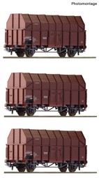 Show details for Roco 6600056 H0 3-tlg. Set: Sägespänewagen, ÖBB DC Picture of Roco 6600056 H0 3-tlg. Set: Sägespänewagen, ÖBB DC