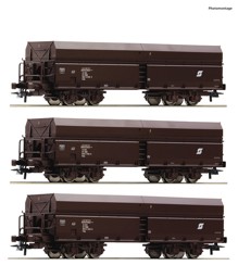 Show details for Roco 6600071 H0 3-tlg. Set: Selbstentladewagen, ÖBB DC Picture of Roco 6600071 H0 3-tlg. Set: Selbstentladewagen, ÖBB DC