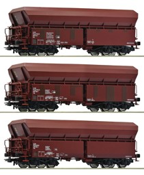 Show details for Roco 77033 H0 3-tlg. Set: Selbstentladewagen, Holcim DC Picture of Roco 77033 H0 3-tlg. Set: Selbstentladewagen, Holcim DC
