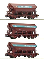 Show details for Roco 77052 H0 3-tlg. Set: Schwenkdachwagen, DB DC Picture of Roco 77052 H0 3-tlg. Set: Schwenkdachwagen, DB DC