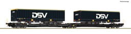 Show details for Roco 6600034 H0 Doppeltaschen-Gelenkwagen T3000e, TX Logistik DC Picture of Roco 6600034 H0 Doppeltaschen-Gelenkwagen T3000e, TX Logistik DC
