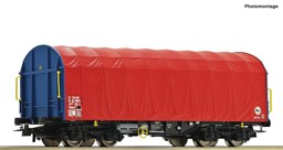 Show details for Roco 6600085 H0 Schiebeplanenwagen, OnRail DC Picture of Roco 6600085 H0 Schiebeplanenwagen, OnRail DC